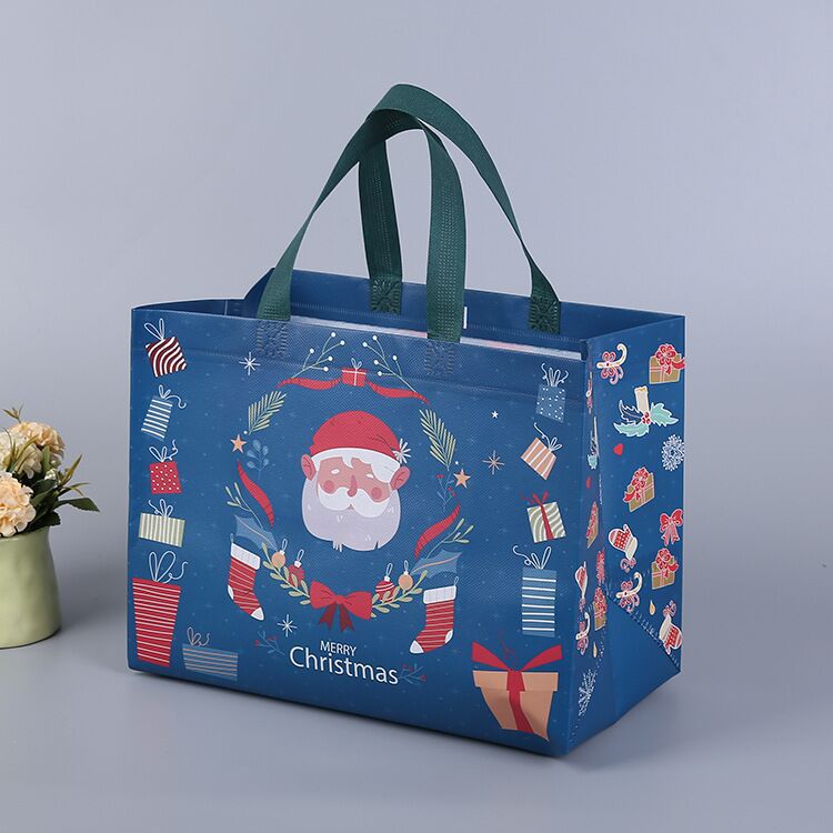 🎁Christmas Gift Bags-Christmas Tote Bags with Handles(Multiple purchases will get different colors)