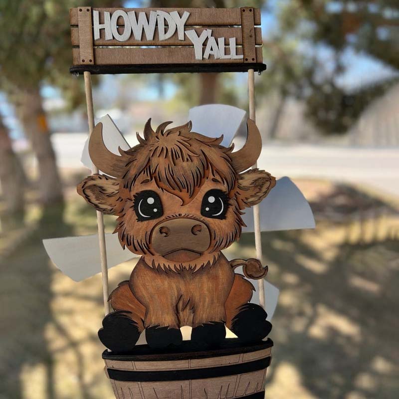 FUNNY Animal Windspinner Courtyard Decoration